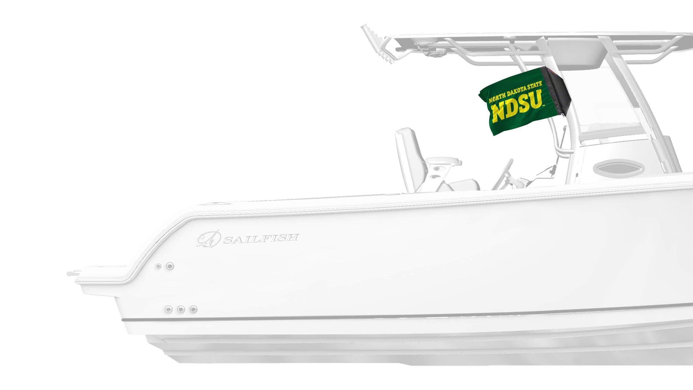 North Dakota State 11"x17" Forever Wave Flag for Boats