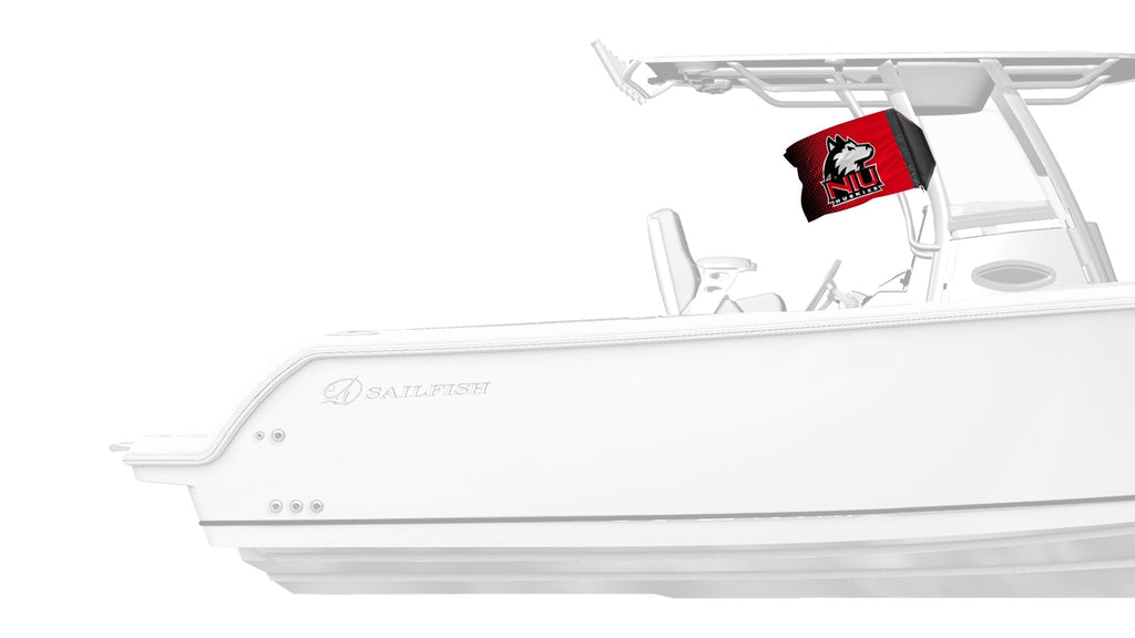Northern Illinois 11"x17" Forever Wave Flag for Boats