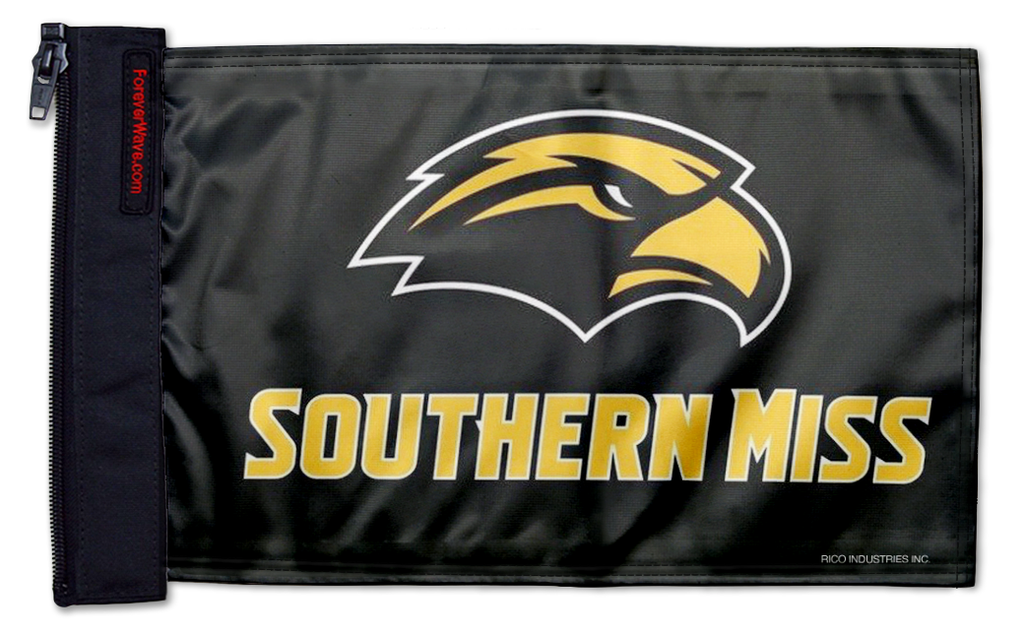Southern Miss 11"x17" Forever Wave Flag for Golf Carts