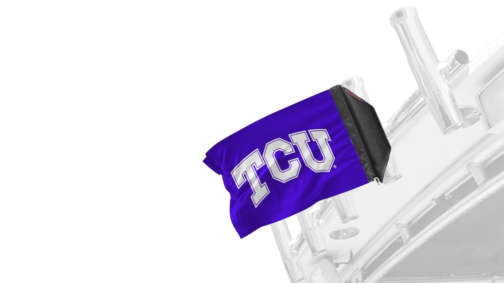TCU 11"x17" Forever Wave Flag for Boats