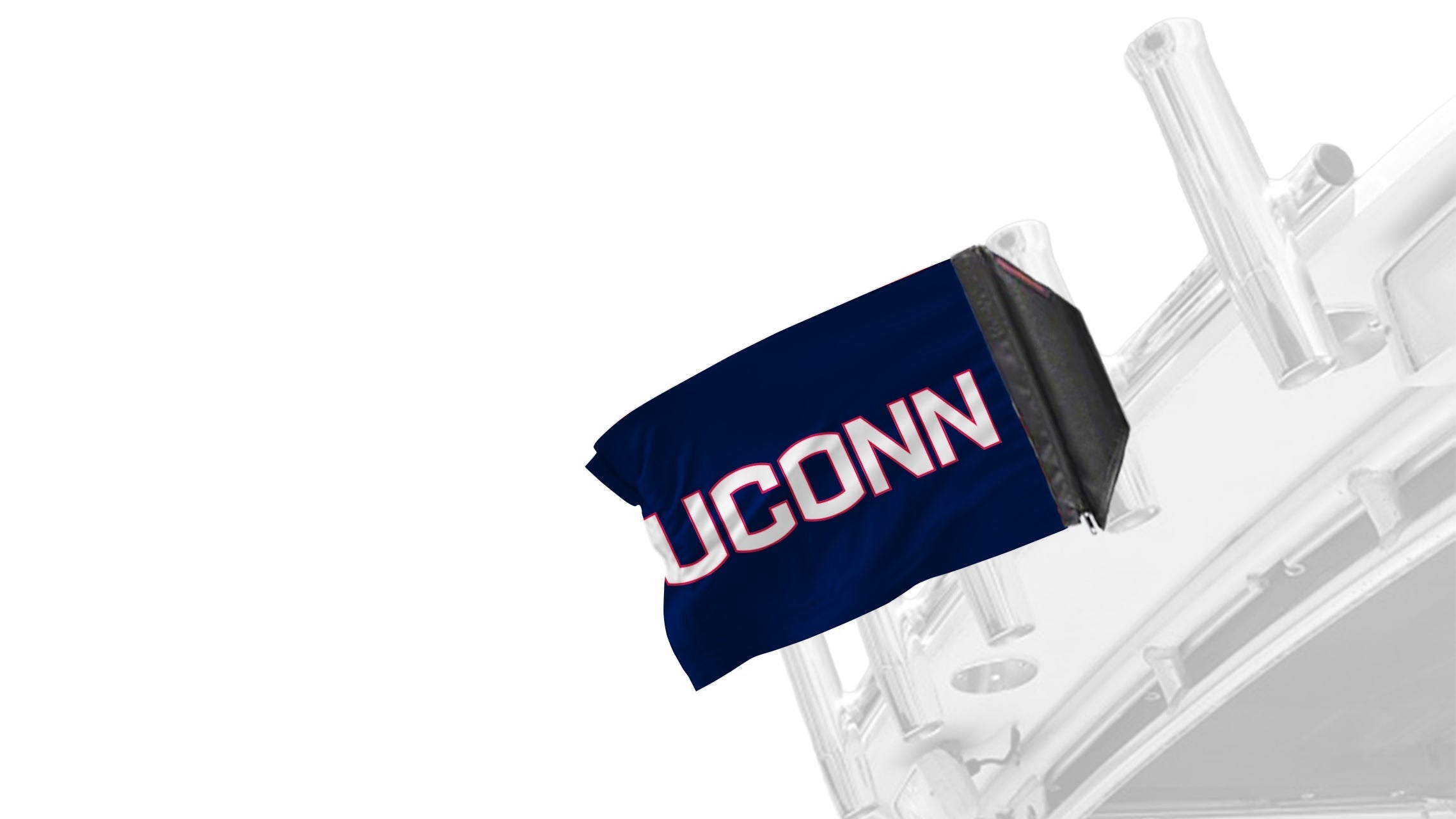 Connecticut UCONN 11"x17" Forever Wave Flag for Boats