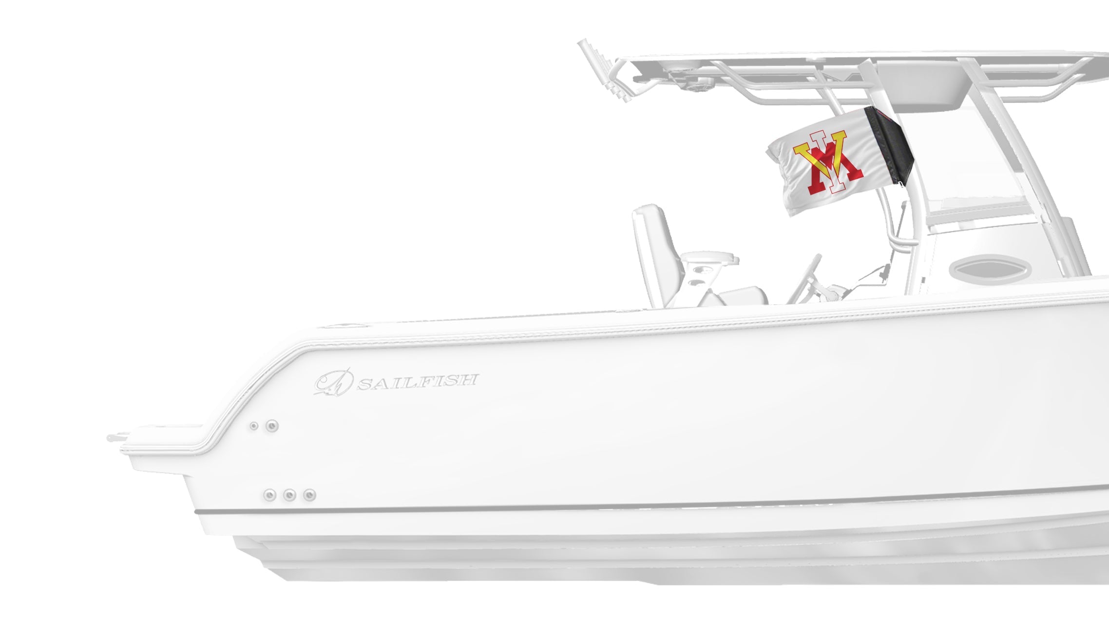 VMI 11"x17" Forever Wave Flag for Boats
