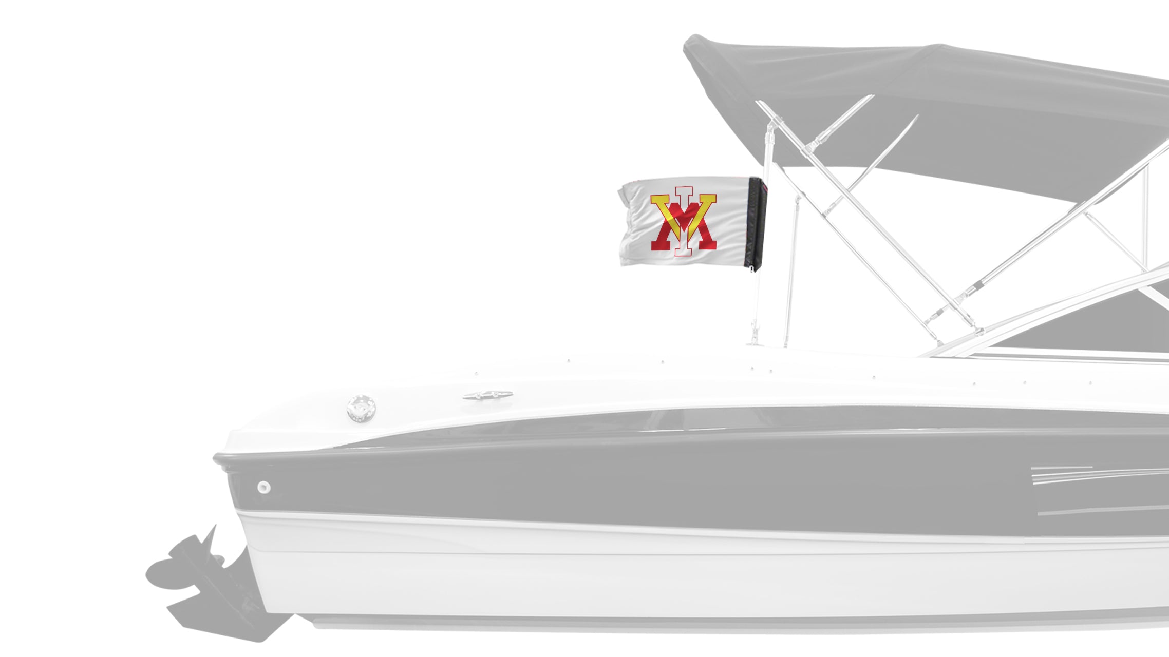 VMI 11"x17" Forever Wave Flag for Boats