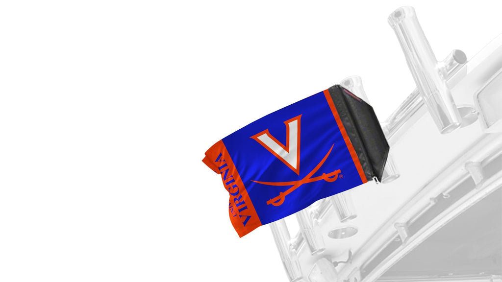 UVA 11"x17" Forever Wave Flag for Boats