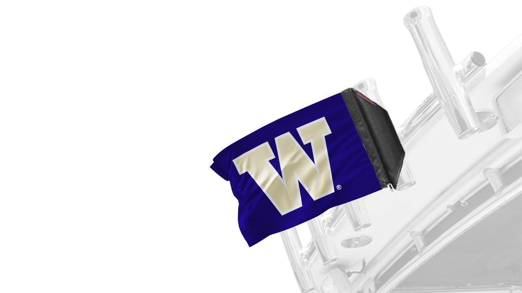 Washington Huskies 11"x17" Forever Wave Flag for Boats