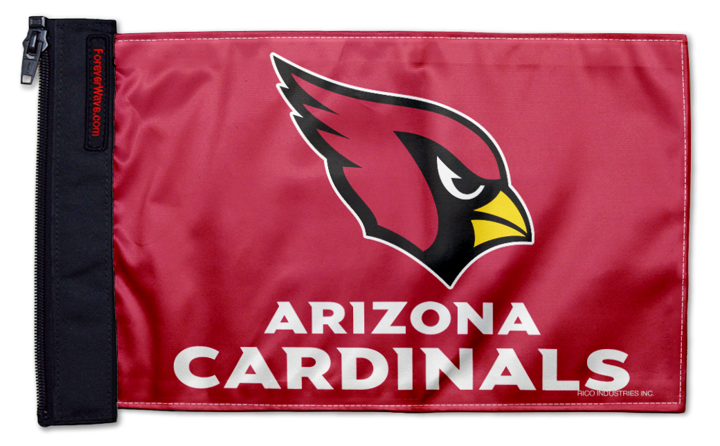 Arizona Cardinals 11"x17" Forever Wave Flag for Jeep Wrangler JK 2-Door 2007-2018
