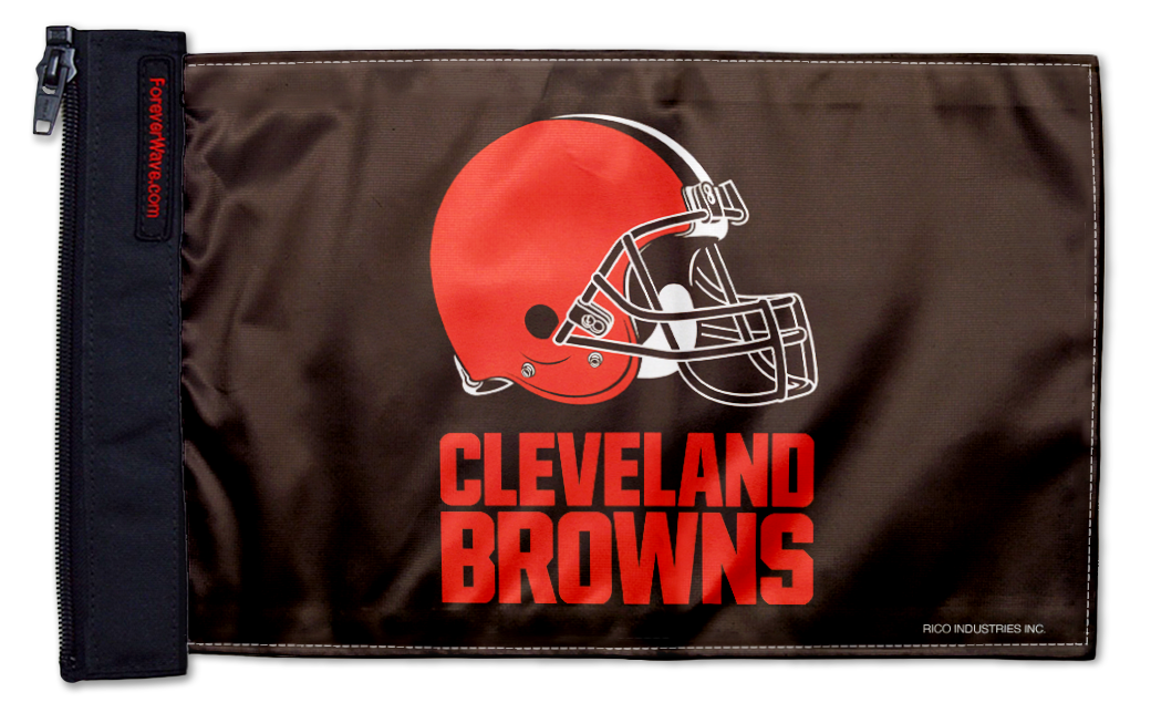 Cleveland Browns 11"x17" Forever Wave Flag for Golf Carts