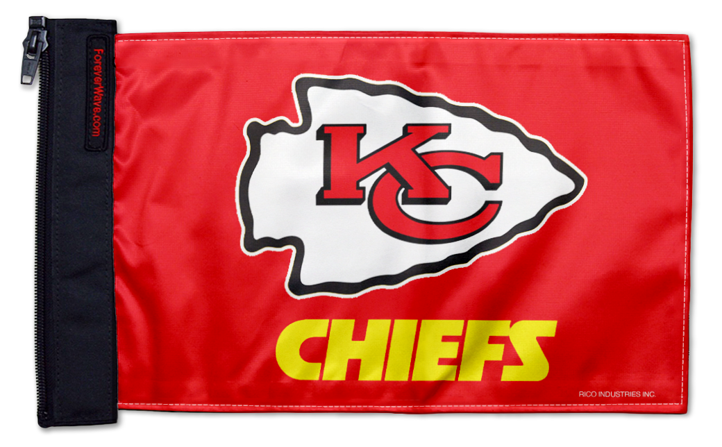 Kansas City Chiefs 11"x17" Forever Wave Flag for Bronco