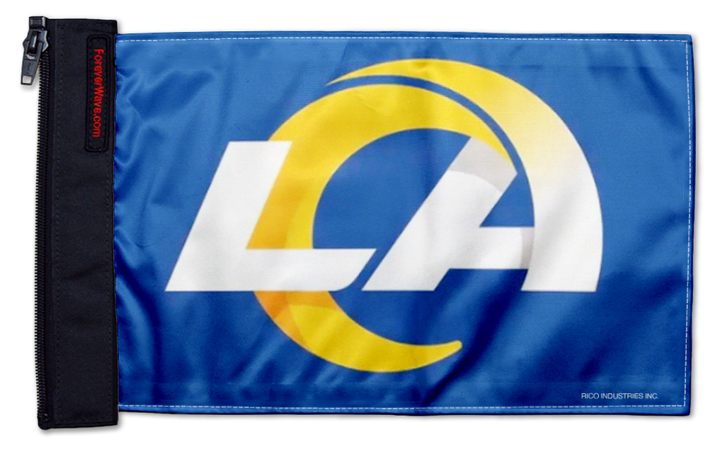 Los Angeles Rams 11"x17" Forever Wave Flag for Golf Carts