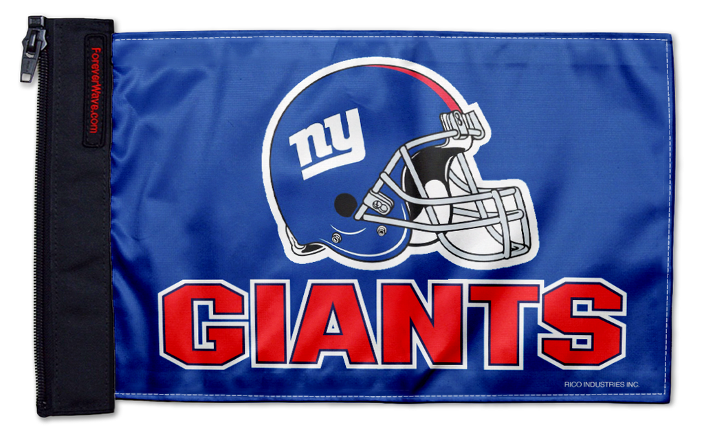 New York Giants 11"x17" Forever Wave Flag for Jeep Wrangler CJ-7 and CJ-8 1976-1986