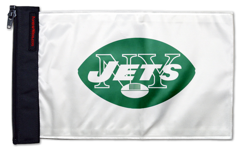 New York Jets 11"x17" Forever Wave Flag for Jeep Wrangler JLU 4-Door 2018-Present