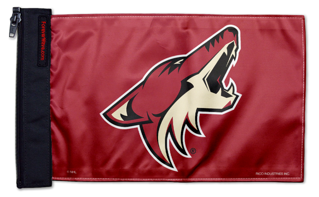 Arizona Coyotes 11"x17" Forever Wave Flag for Jeep Wrangler JKU 4-Door 2007-2018