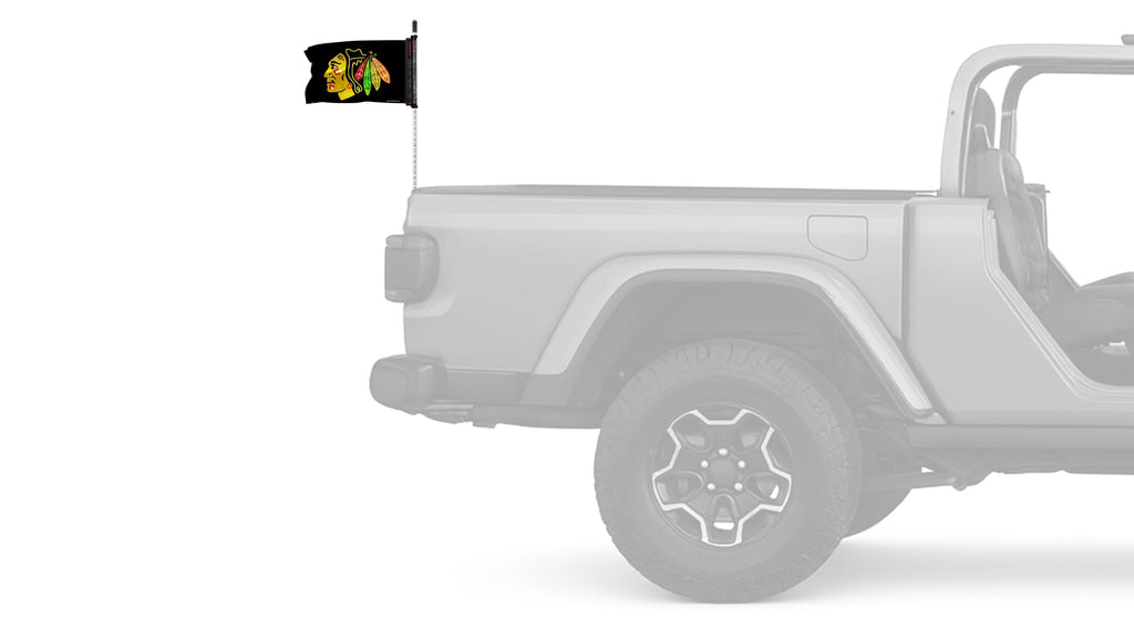 Chicago Blackhawks 11"x17" Forever Wave Flag for Jeep Wrangler JL 2-Door 2018-Present