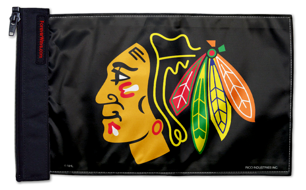 Chicago Blackhawks 11"x17" Forever Wave Flag for Jeep Wrangler JLU 4-Door 2018-Present