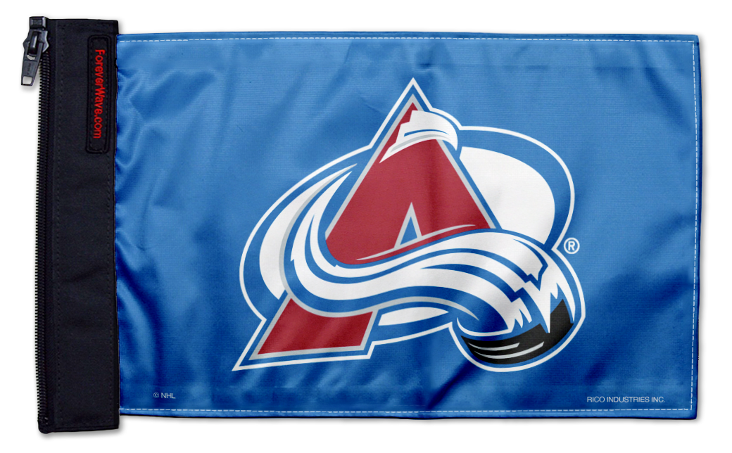 Colorado Avalanche 11"x17" Forever Wave Flag for Golf Carts