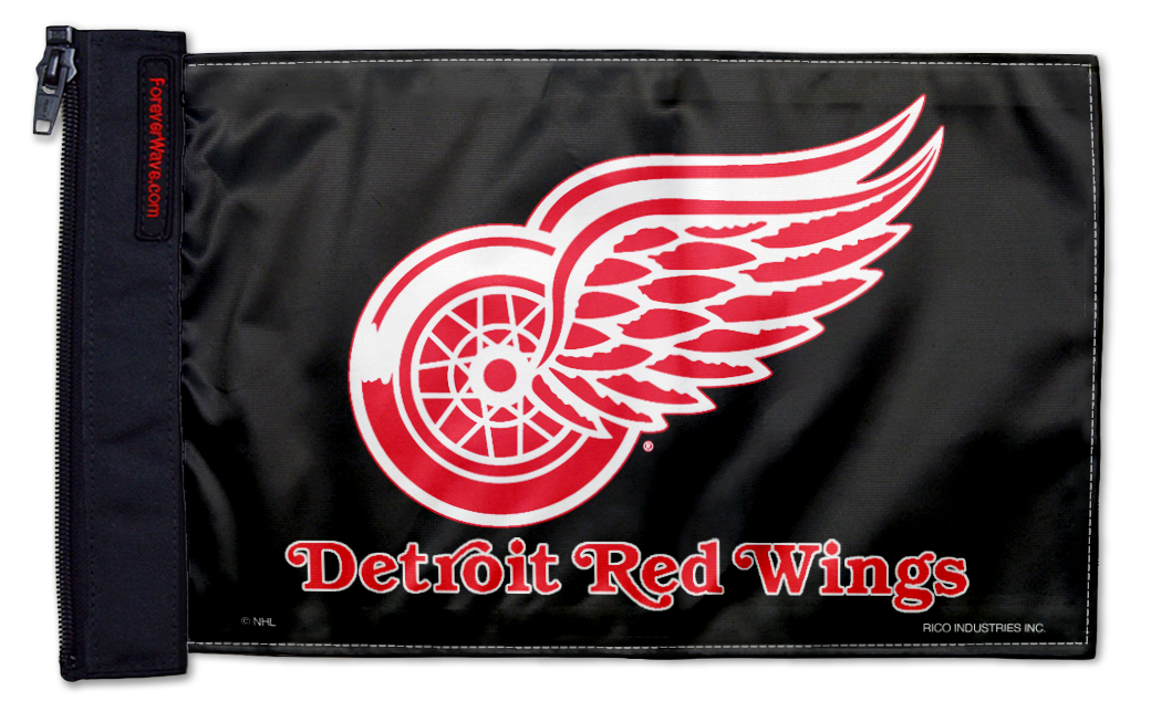 Detroit Red Wings 11"x17" Forever Wave Flag for Golf Carts