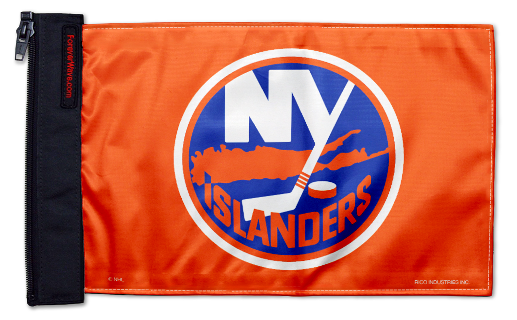 New York Islanders 11"x17" Forever Wave Flag for Jeep Wrangler YJ 1986-1995