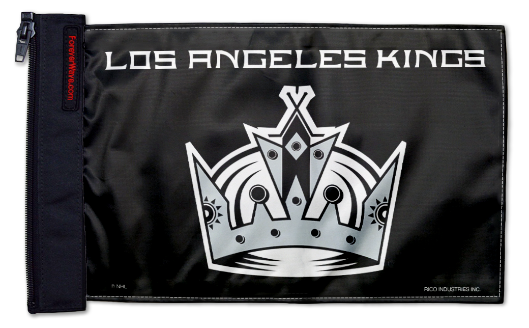 Los Angeles Kings 11"x17" Forever Wave Flag for Jeep Wrangler JK 2-Door 2007-2018