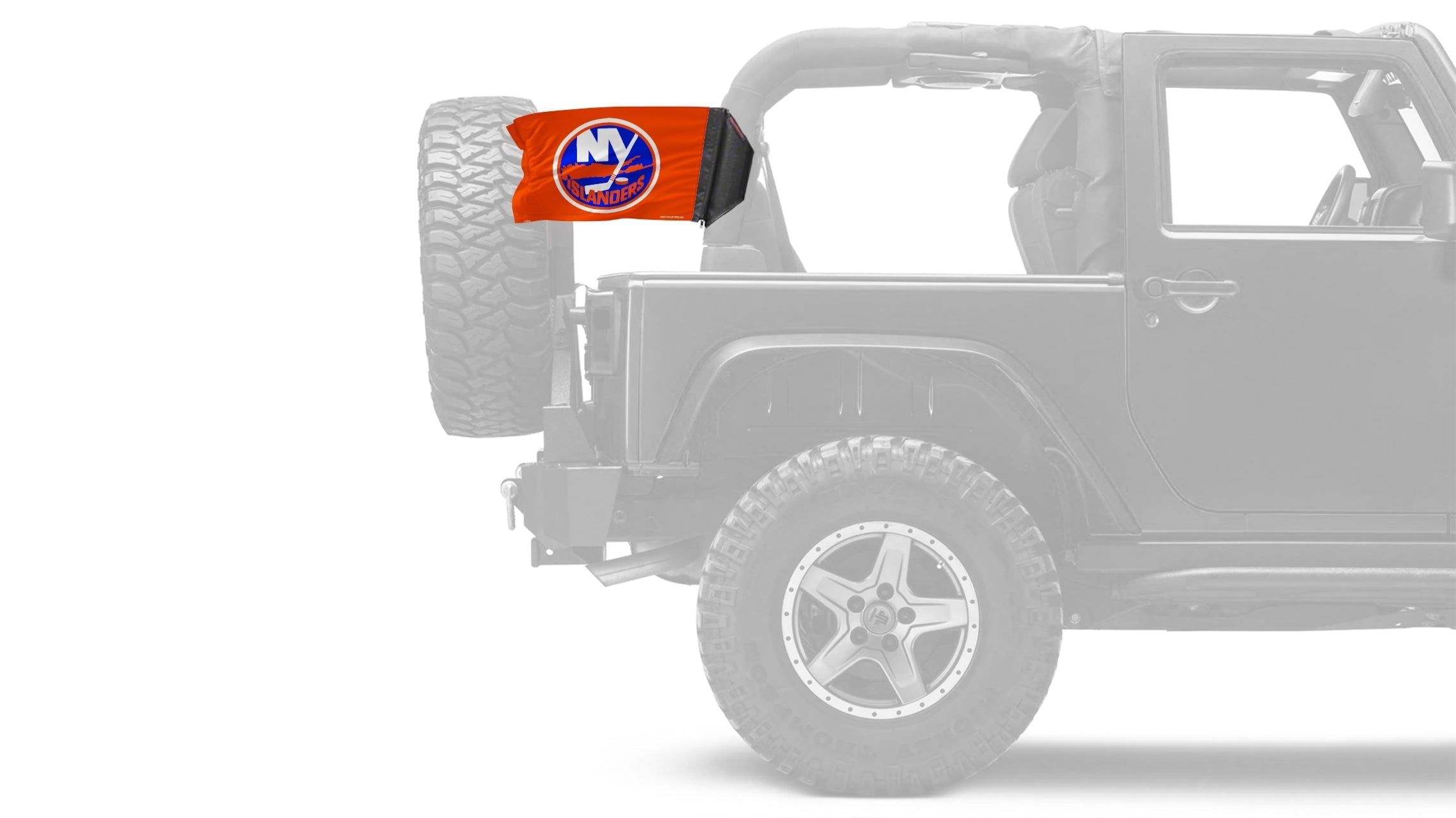 New York Islanders 11"x17" Forever Wave Flag for Jeep Wrangler JLU 4-Door 2018-Present