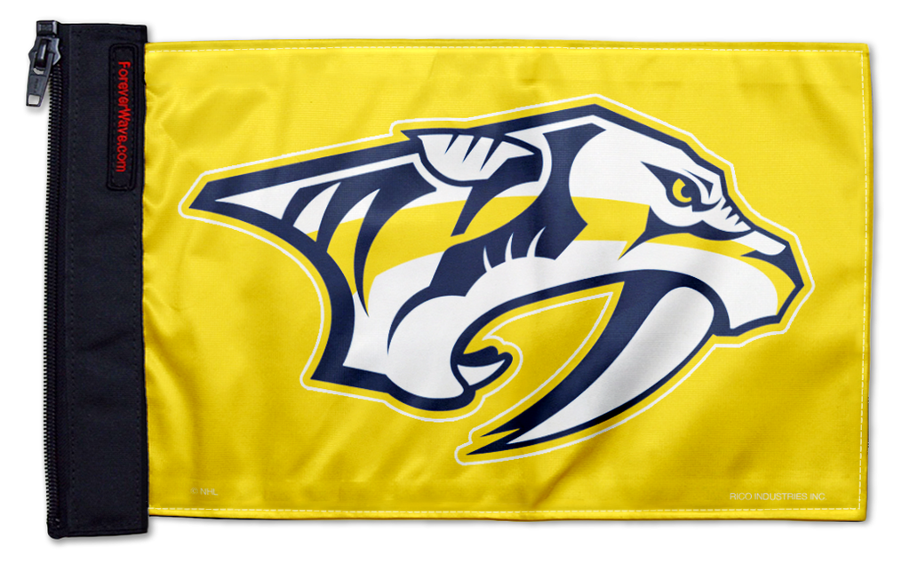 Nashville Predators 11"x17" Forever Wave Flag for Jeep Wrangler JLU 4-Door 2018-Present