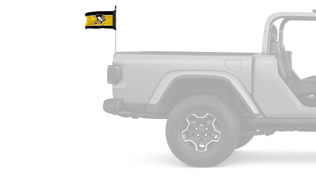 Pittsburgh Penguins 11"x17" Forever Wave Flag for Jeep Wrangler JL 2-Door 2018-Present