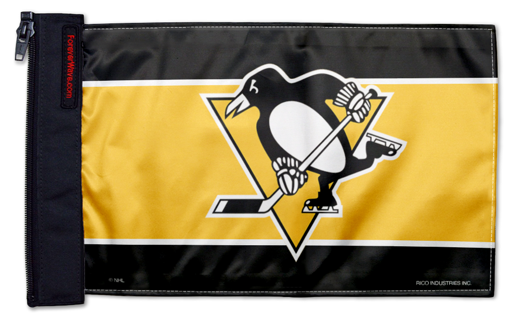 Pittsburgh Penguins 11"x17" Forever Wave Flag for Golf Carts