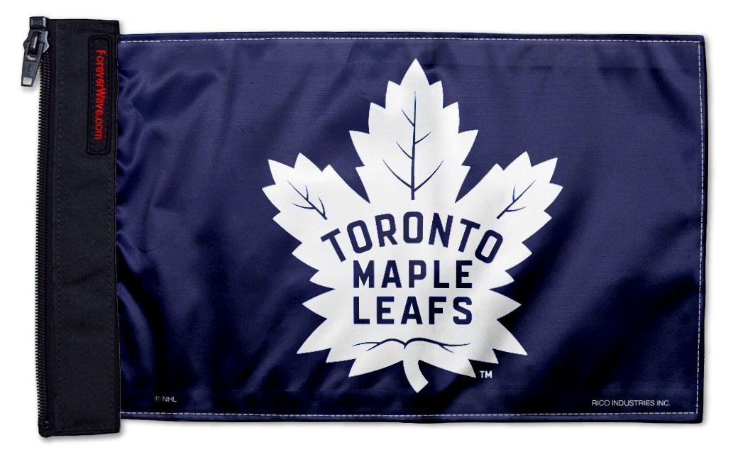 Toronto Maple Leafs 11"x17" Forever Wave Flag for Jeep Wrangler JK 2-Door 2007-2018