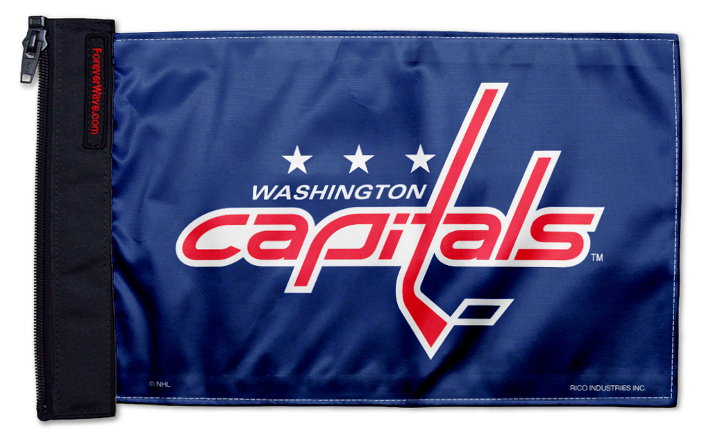 Washington Capitals 11"x17" Forever Wave Flag for Jeep Wrangler JLU 4-Door 2018-Present