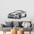 GT-R R35 Perspective Metal Car Wall Art - MT0458