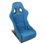 Prisma Ultra Style Fixed Back Bucket Racing Seat Blue Alcantara - FRP