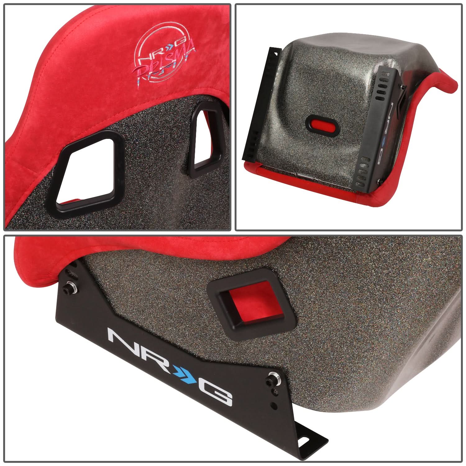 Prisma Ultra Style Fixed Back Bucket Racing Seat - FRP