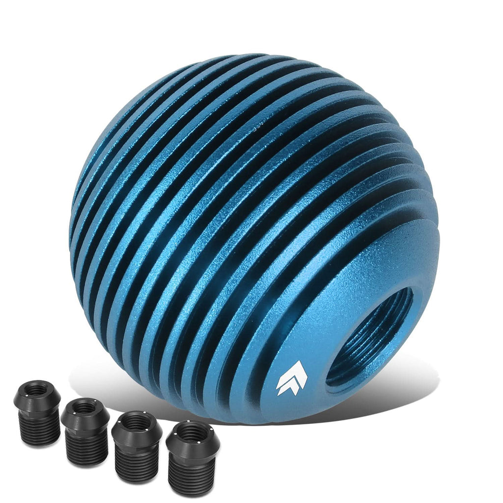 Universal Heatsink Style Ball Shift Knob - 50MM - Blue