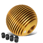 Heatsink Style Ball Shift Knob - 50MM - Gold