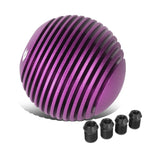 Heatsink Style Ball Shift Knob - 50MM Purple Polyurethane