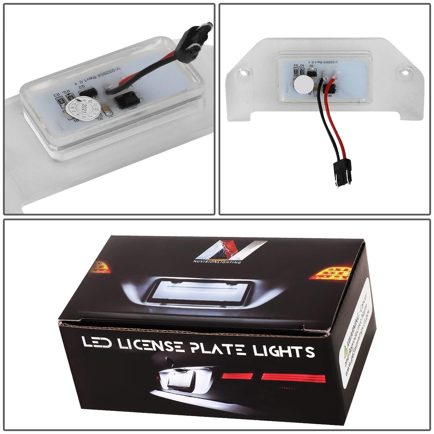 LED License Plate Lamp for Chrysler 300/Sebring Dodge Dart/Challenger/Avenger/Charger/Magnum - White