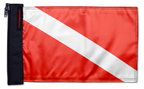 Diver Down 12"x18" Forever Wave Flag for Boats