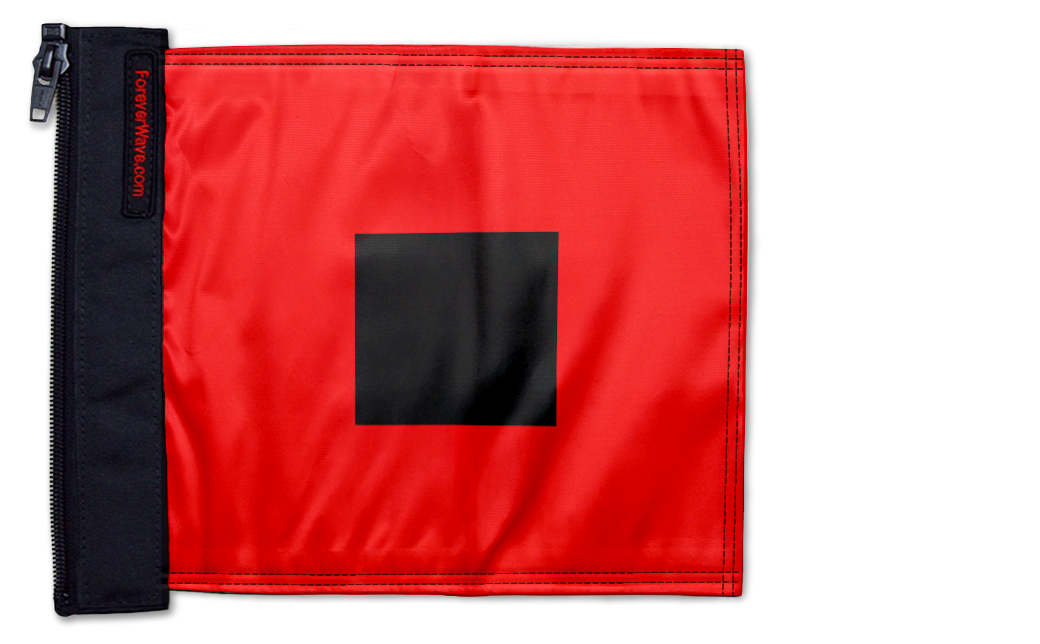 Hurricane Storm Warning 12"x18" Forever Wave Flag for Jeep Wrangler JL 2-Door 2018-Present