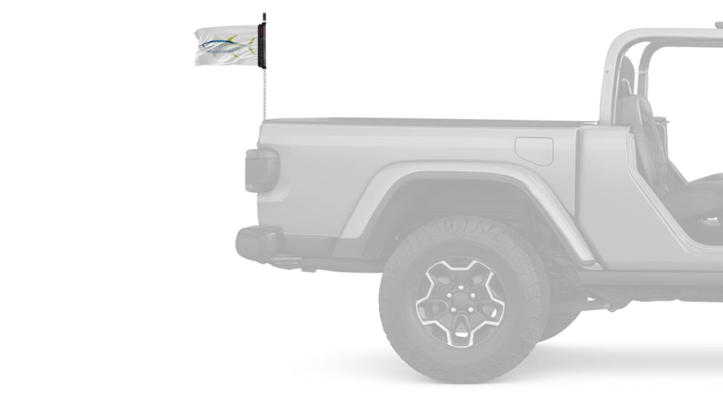 Tuna 12"x18" Forever Wave Flag for Jeep Wrangler JLU 4-Door 2018-Present