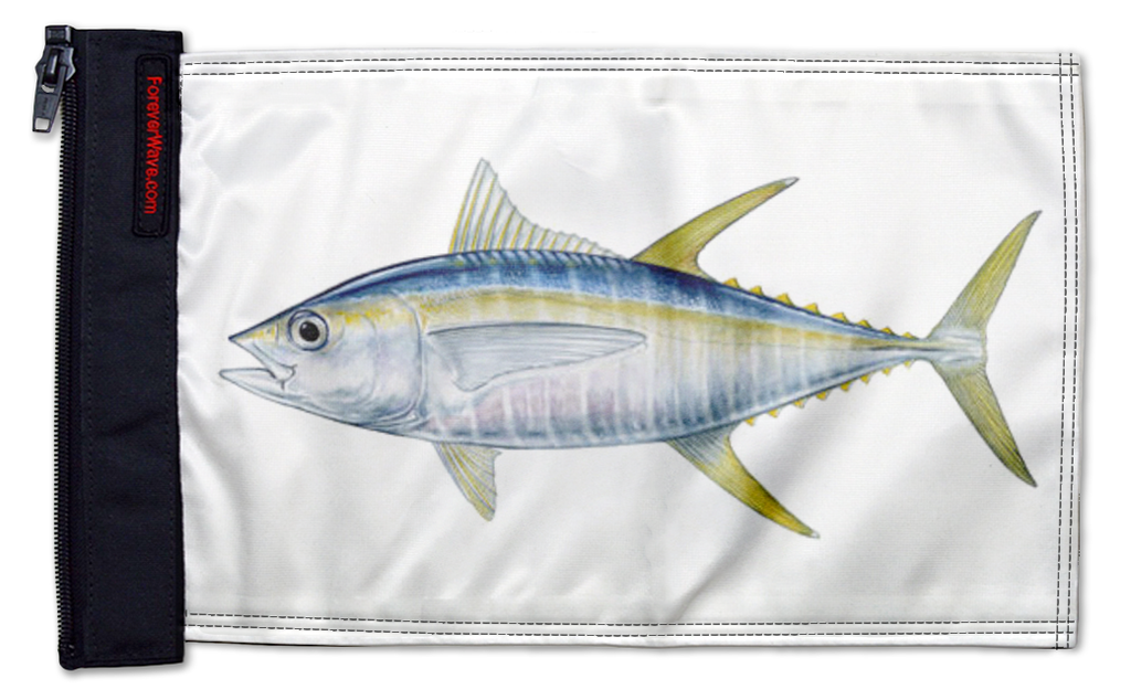Tuna 12"x18" Forever Wave Flag for Jeep Wrangler JL 2-Door 2018-Present