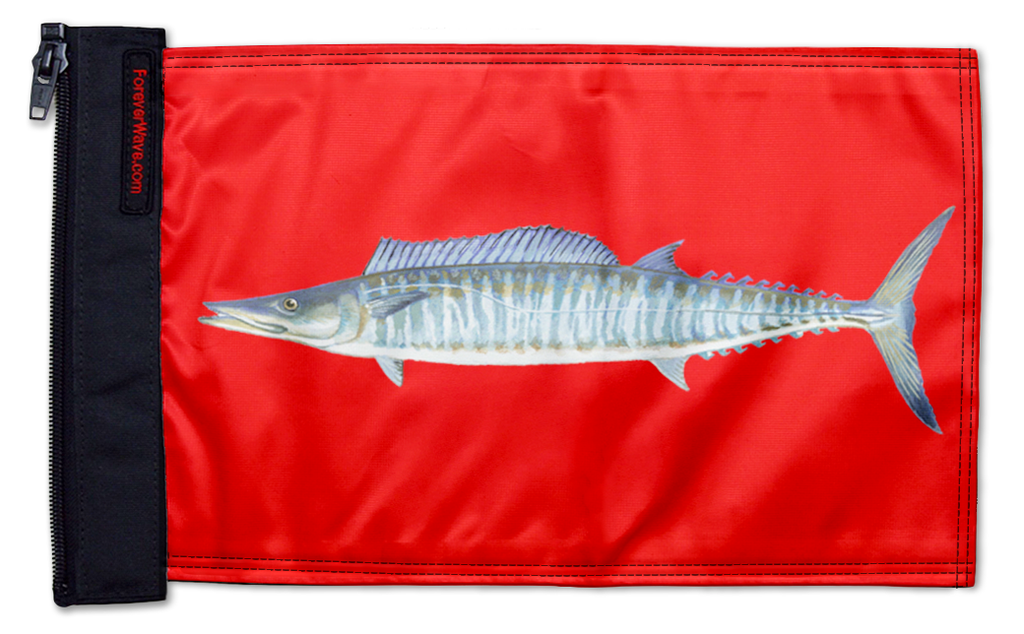 Wahoo 12"x18" Forever Wave Flag for Golf Carts