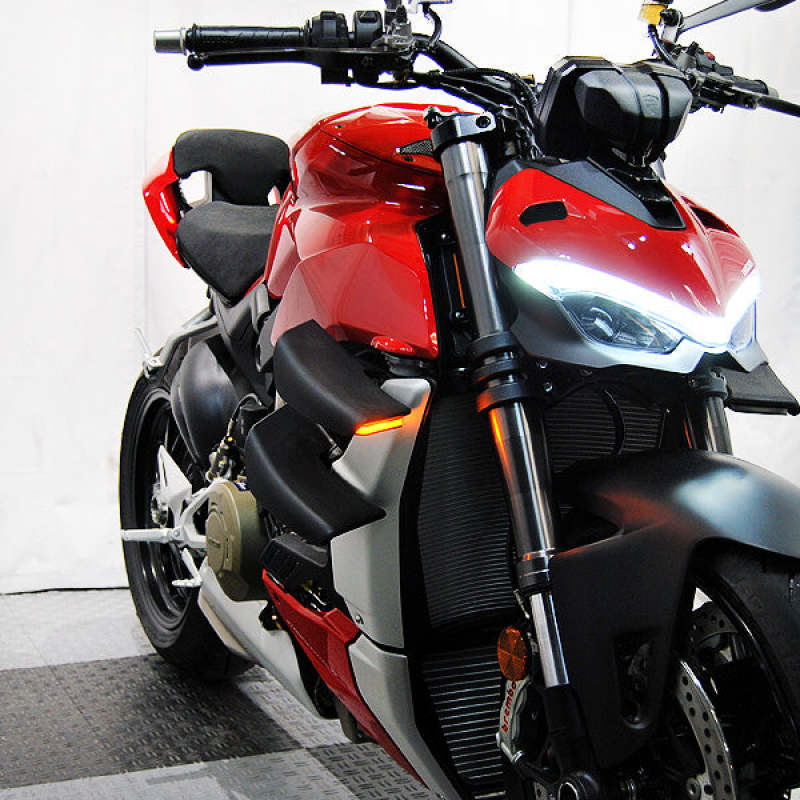 New Rage Cycles 20-24 Ducati Streetfighter V4/ 2020 V2 Front Turn Signals
