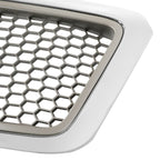 2004-2008 Ford F150 Lariat Style Front Grille Silver Chrome