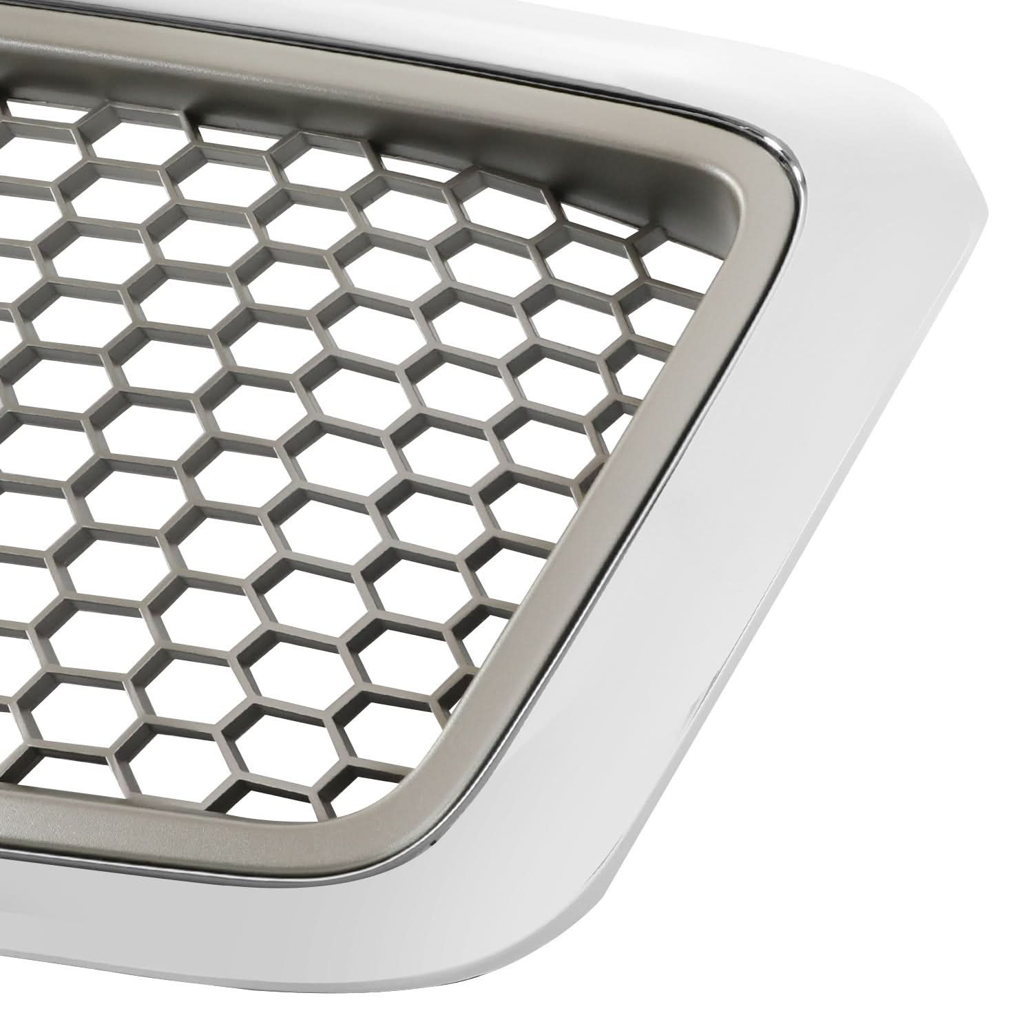 2004-2008 Ford F150 Lariat Style Front Grille Silver Chrome