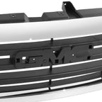 03-06 GMC Sierra 1500/2500 Black Chrome Grille Assembly
