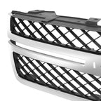 2007-2013 Chevrolet Silverado Dark Gray Chrome Frame Grille