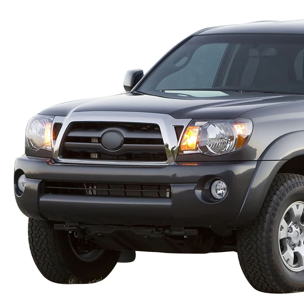 2005-2011 Toyota Tacoma Front Grille Matte Black Chrome Frame