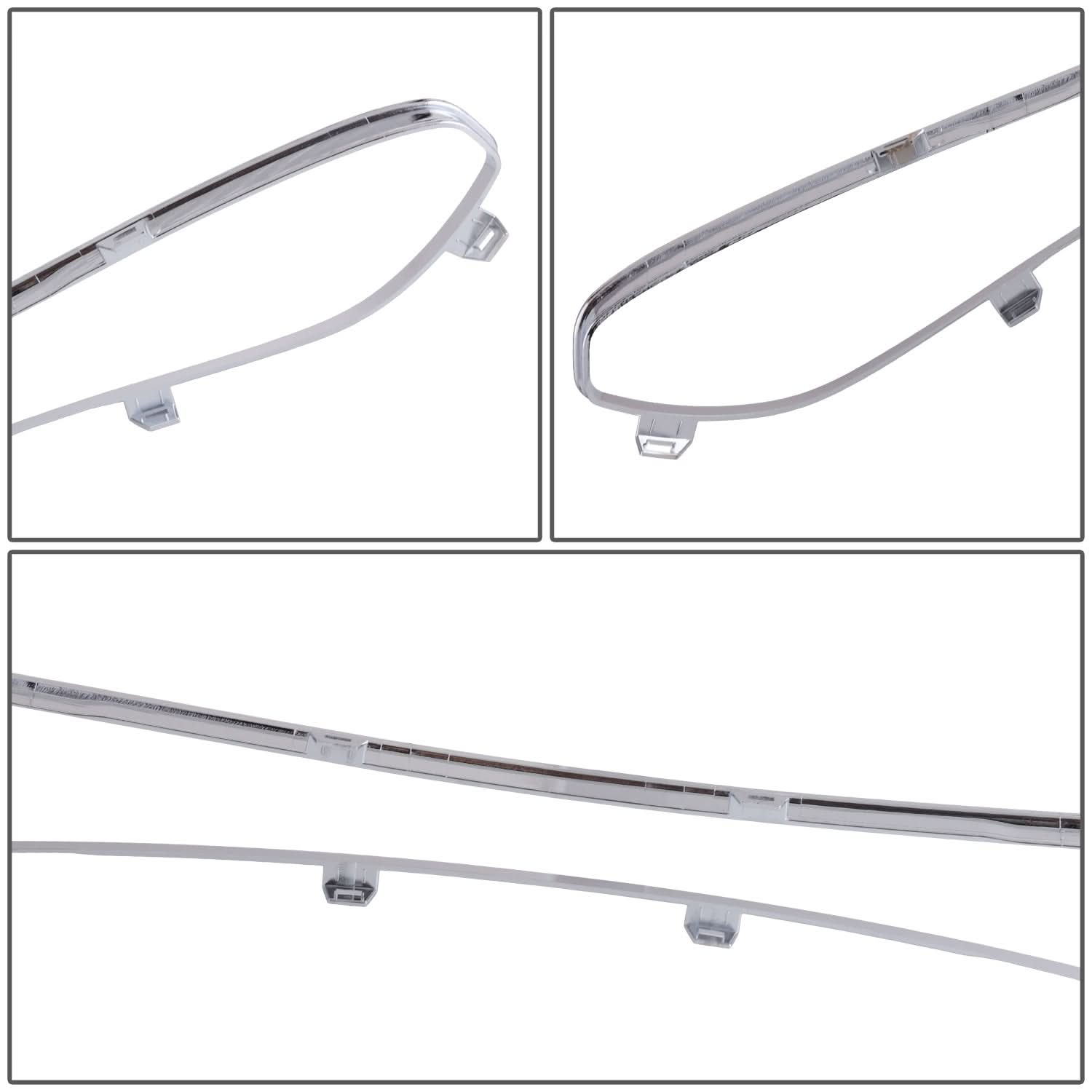 2010-2012 Ford Fusion Front Bumper Grille Molding Chrome Trim