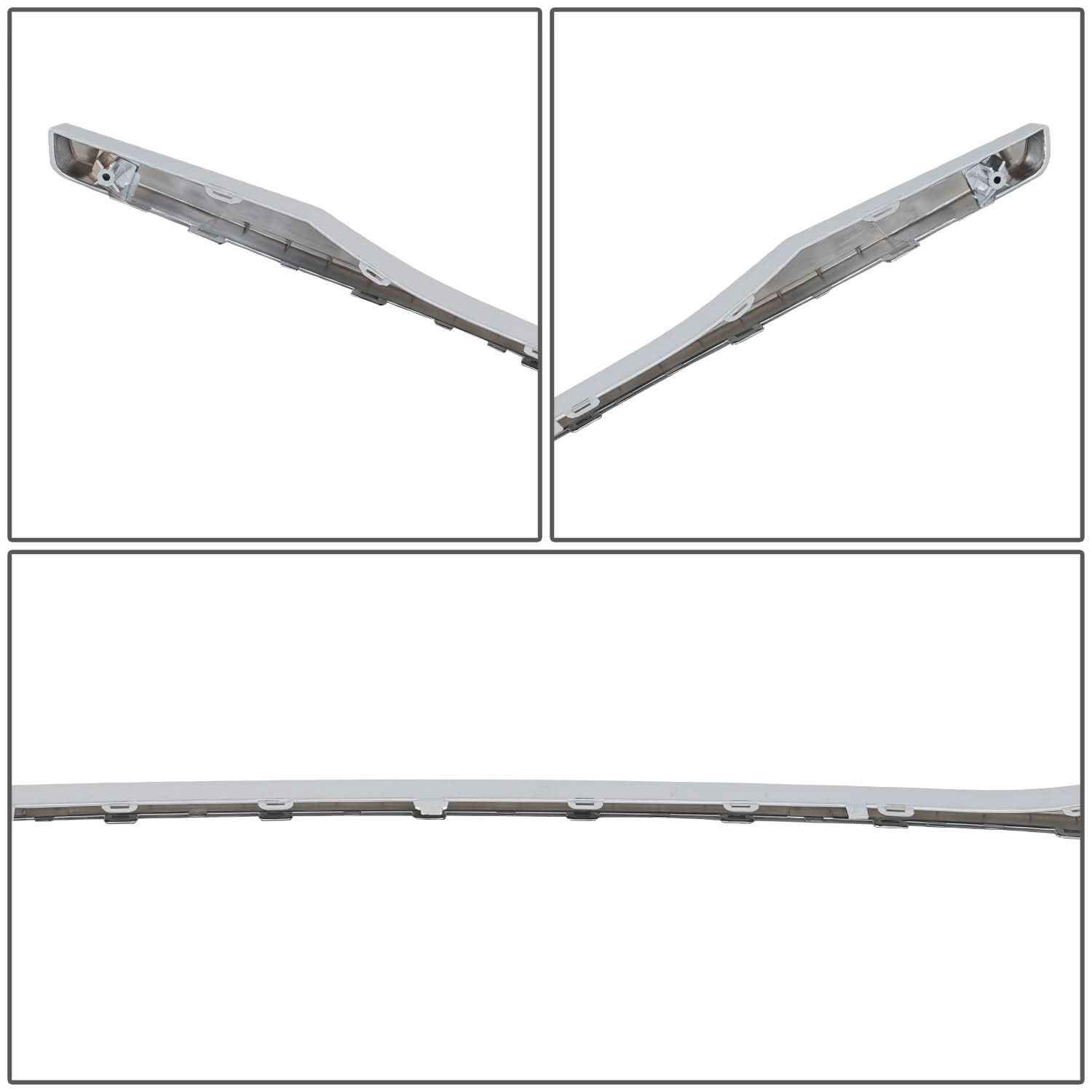 2013+ Honda Civic Front Bumper Lower Chrome Grille Trim Molding