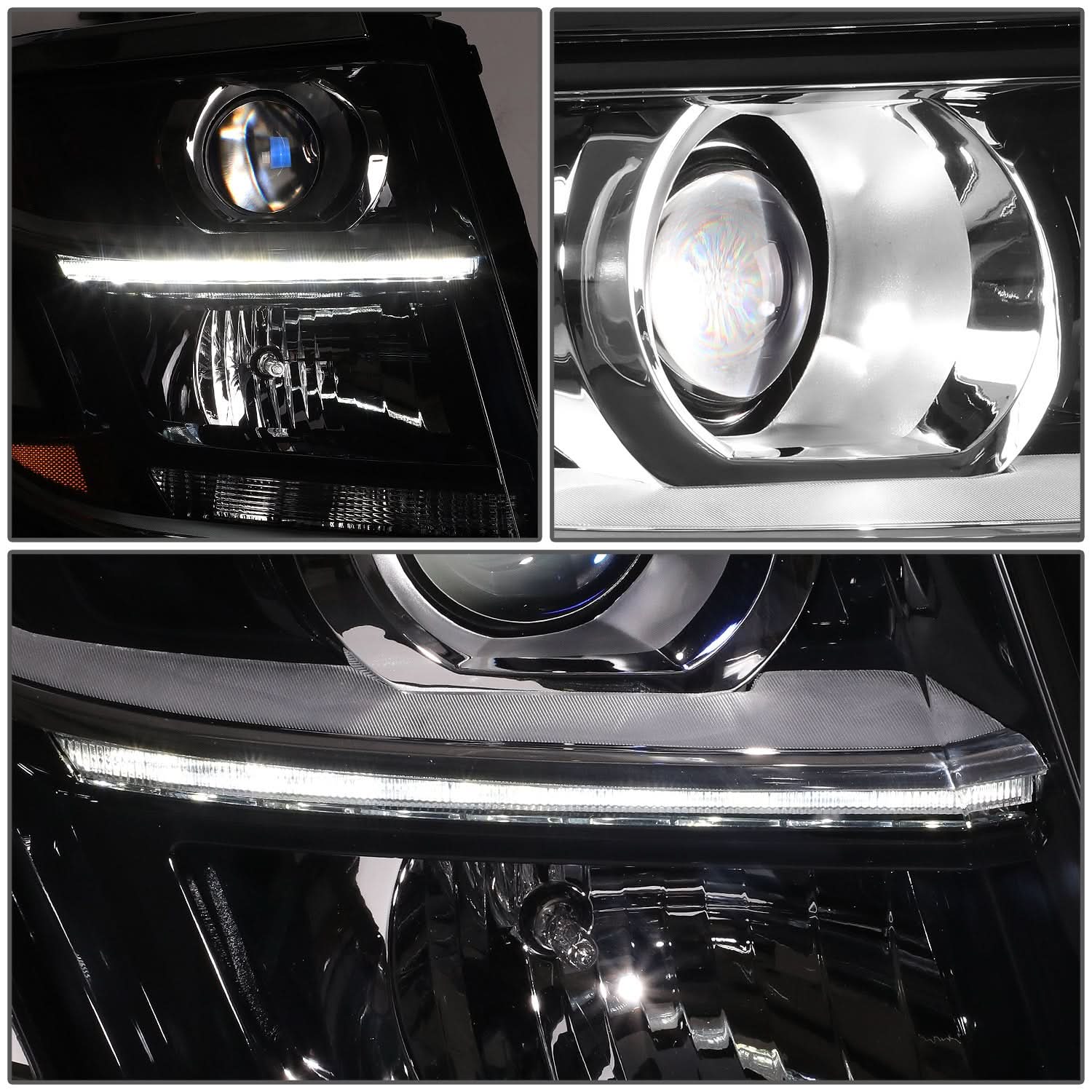 15-20 Chevrolet Tahoe / Suburban OE Style Right Headlight - Black
