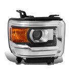 14-19 GMC Sierra OE Style Right Headlight - Black Housing H7 Halogen